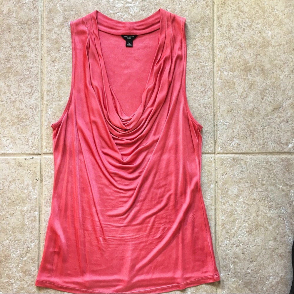Ann Taylor Petite Coral Top